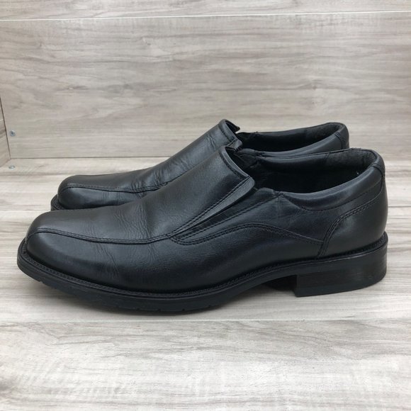 Franco Fortini Loafers Mens 9.5M Keith Black Leather Slip On Shoes main image 7